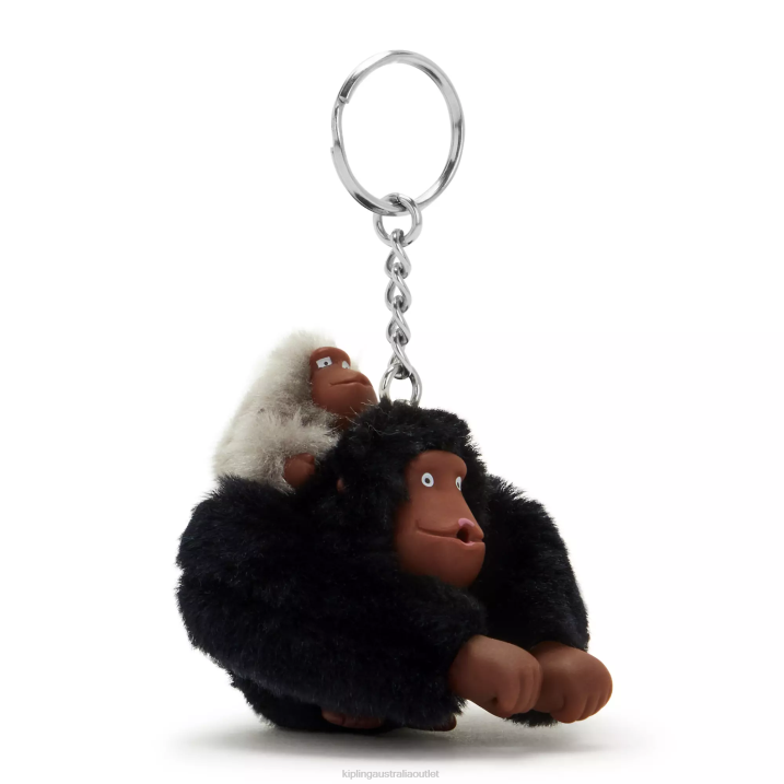 Mom And Baby Mom and Baby Sven Monkey Keychain Kipling Black Tonal Women 8T6J688 Keychains