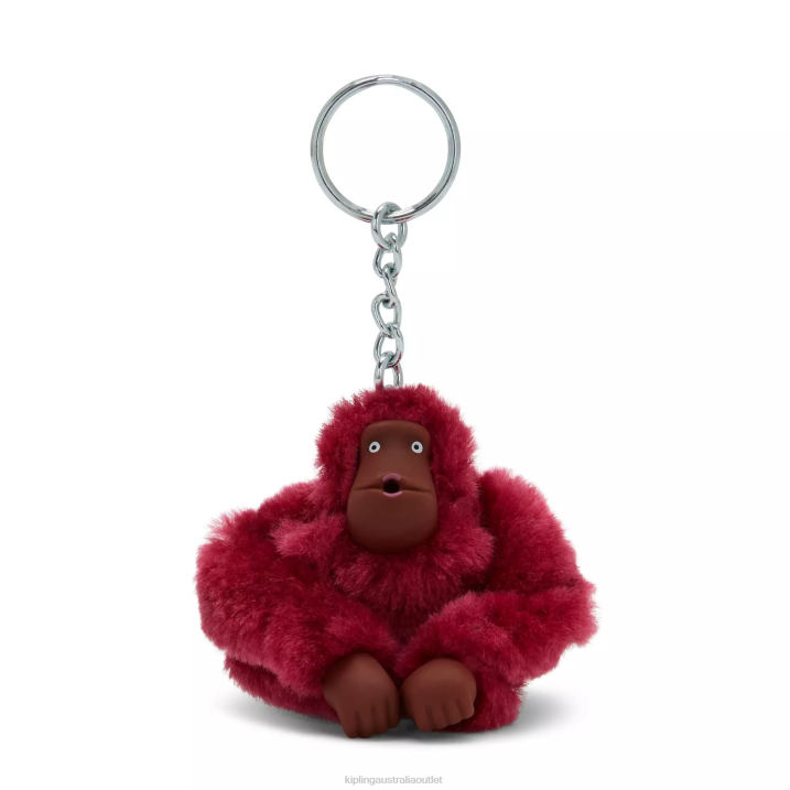 Sven Small Monkey Keychain Kipling Beet Red Women 8T6J677 Keychains