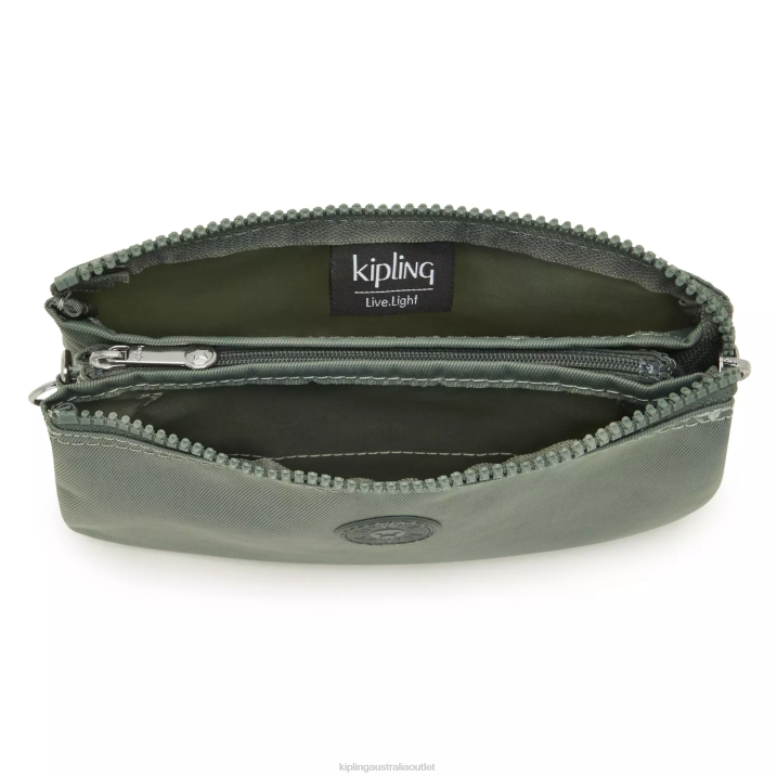 Creativity Large Pouch Kipling Dark Seaweed Women 8T6J605 Pouches