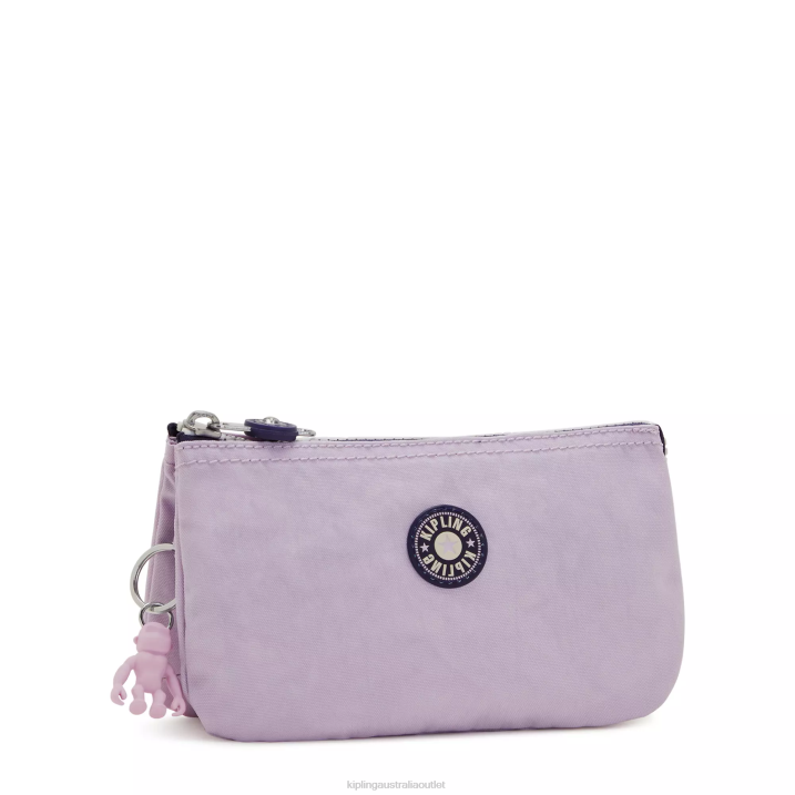 Creativity Large Pouch Kipling Gentle Lilac Block Women 8T6J540 Pouches