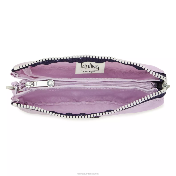Creativity Large Pouch Kipling Gentle Lilac Block Women 8T6J540 Pouches
