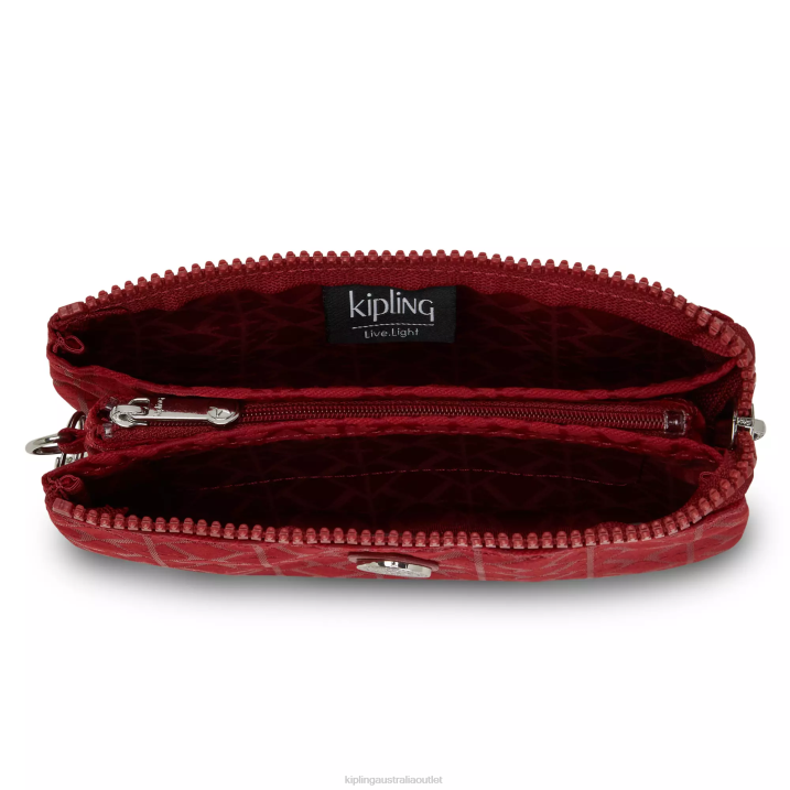 Creativity Large Pouch Kipling Signature Red Women 8T6J606 Pouches