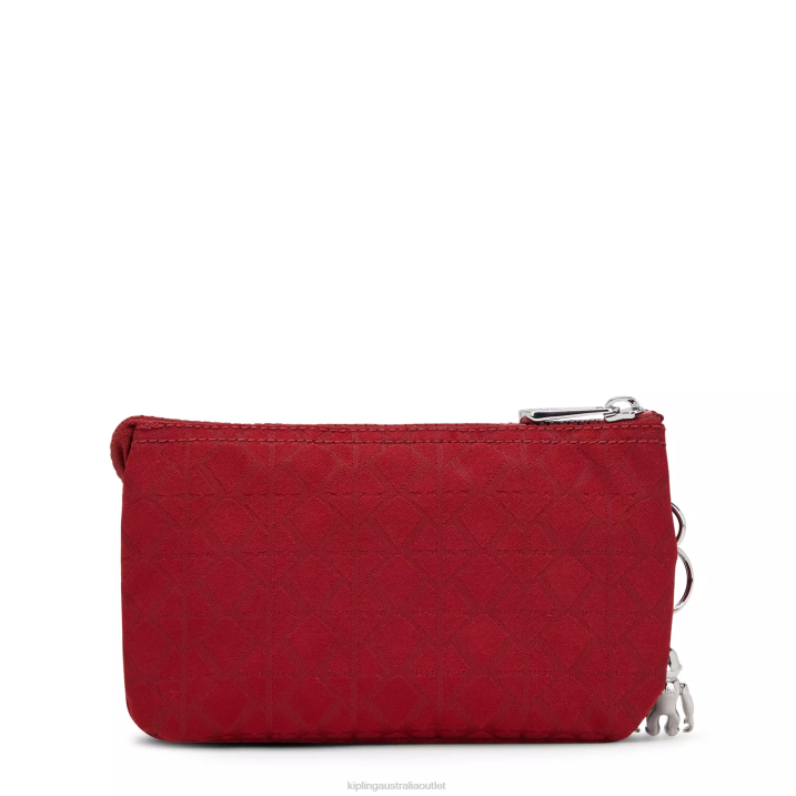Creativity Large Pouch Kipling Signature Red Women 8T6J606 Pouches