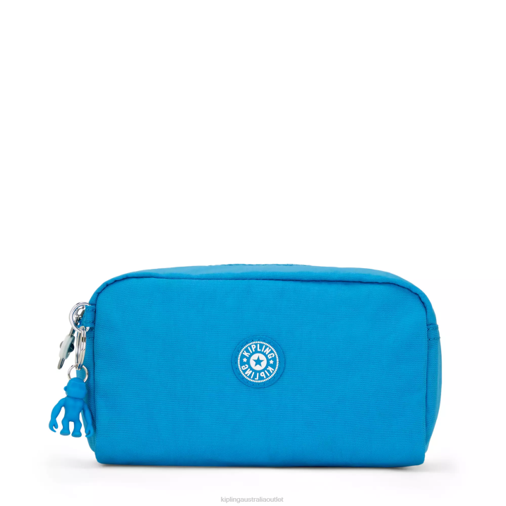 Gleam Pouch Kipling Eager Blue Women 8T6J315 Pouches