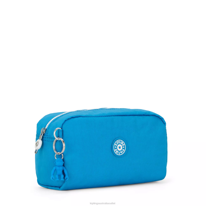 Gleam Pouch Kipling Eager Blue Women 8T6J315 Pouches