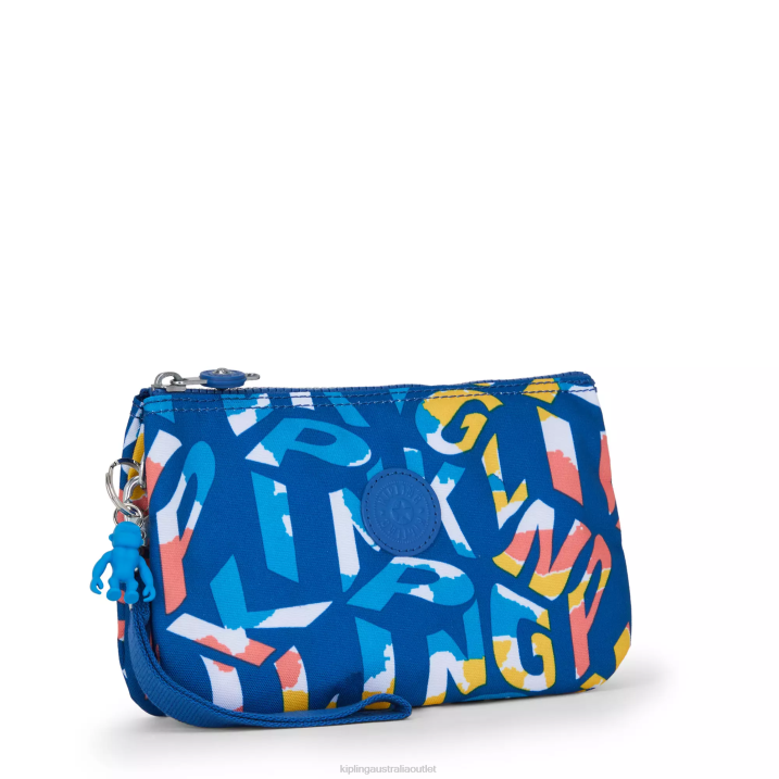 Creativity Extra Large Printed Wristlet Kipling Neon Women 8T6J565 Wallets & Wristlets