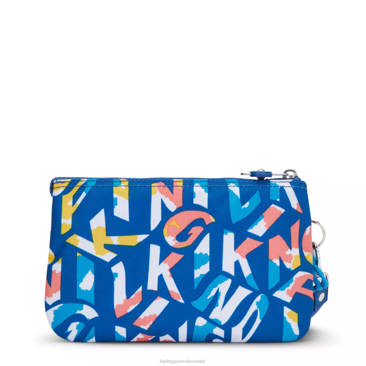 Creativity Extra Large Printed Wristlet Kipling Neon Women 8T6J565 Wallets & Wristlets