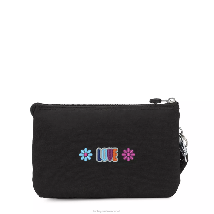 Creativity Extra Large Wristlet Kipling Black Noir Women 8T6J541 Wallets & Wristlets