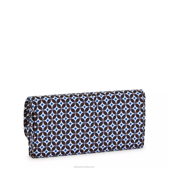 Money Land Printed Snap Wallet Kipling Blackish Tile Women 8T6J312 Wallets & Wristlets
