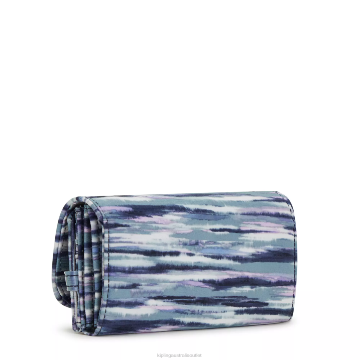 Money Land Printed Snap Wallet Kipling Brush Stripes Women 8T6J309 Wallets & Wristlets