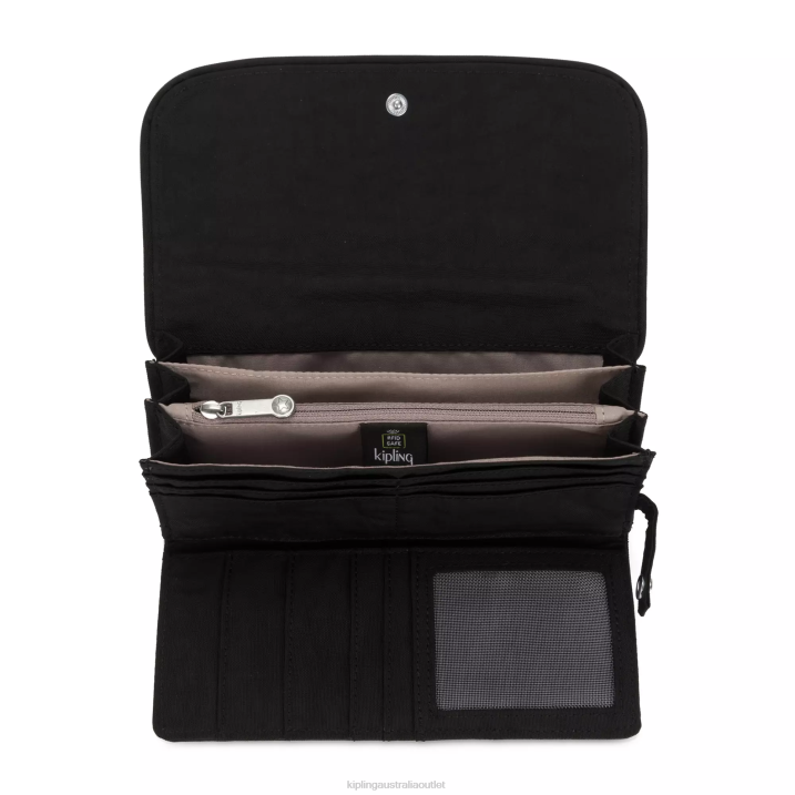 Money Land Snap Wallet Kipling Black Noir Women 8T6J287 Wallets & Wristlets