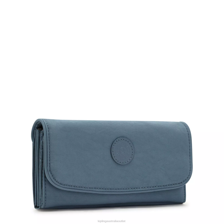 Money Land Snap Wallet Kipling Brush Blue Women 8T6J286 Wallets & Wristlets