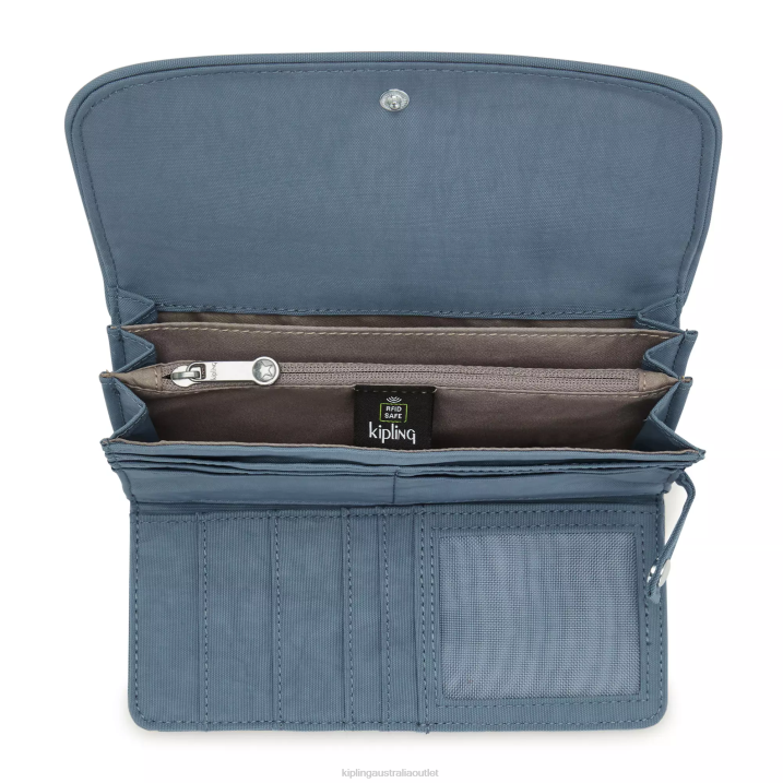 Money Land Snap Wallet Kipling Brush Blue Women 8T6J286 Wallets & Wristlets