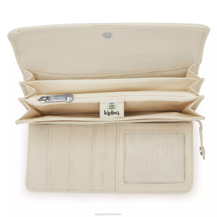 Money Land Snap Wallet Kipling Light Sand Women 8T6J291 Wallets & Wristlets