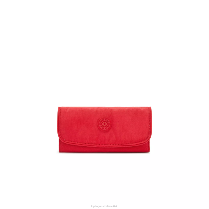 Money Land Snap Wallet Kipling Red Rouge Women 8T6J289 Wallets & Wristlets