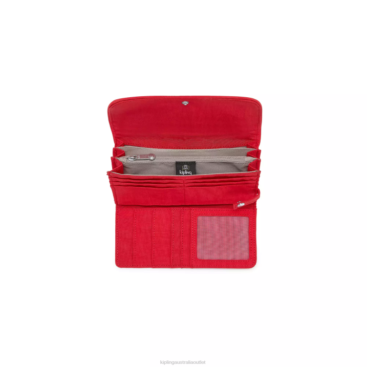 Money Land Snap Wallet Kipling Red Rouge Women 8T6J289 Wallets & Wristlets