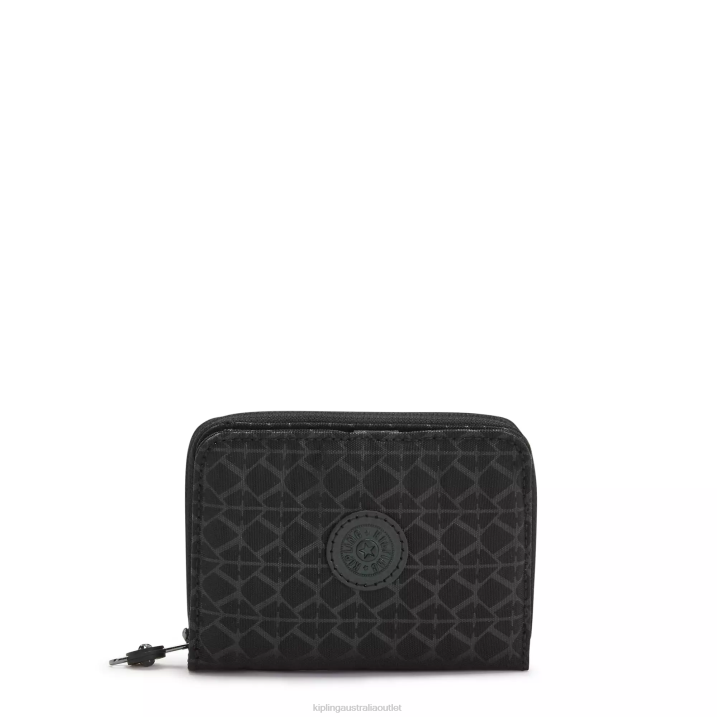 Money Love Printed Small Wallet Kipling Black Women 8T6J555 Wallets & Wristlets