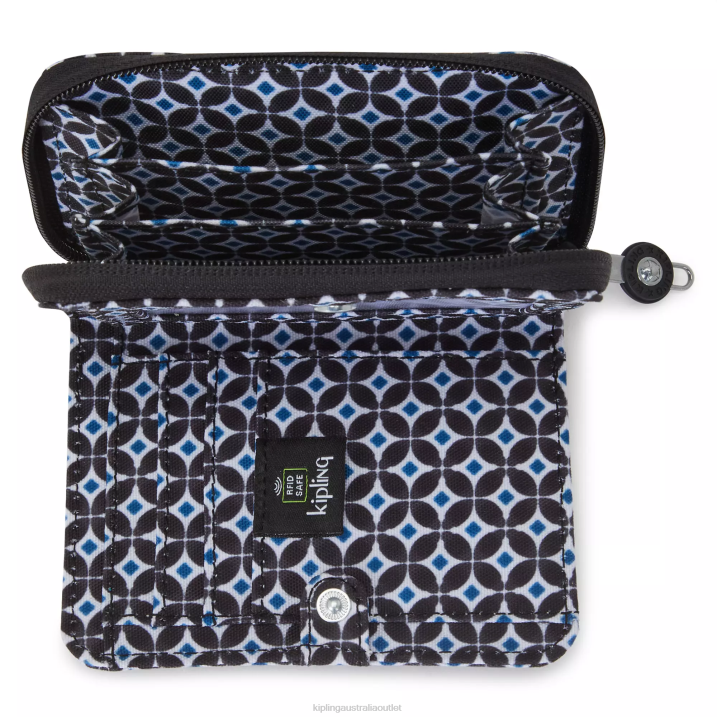 Money Love Small Printed Wallet Kipling Blackish Tile Women 8T6J295 Wallets & Wristlets