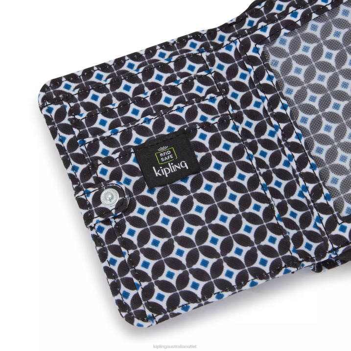 Money Love Small Printed Wallet Kipling Blackish Tile Women 8T6J295 Wallets & Wristlets