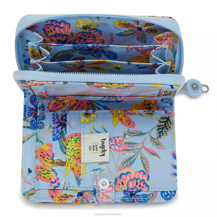 Money Love Small Printed Wallet Kipling Wild Flowers Women 8T6J296 Wallets & Wristlets