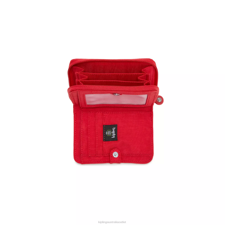 Money Love Small Wallet Kipling Red Rouge Women 8T6J302 Wallets & Wristlets