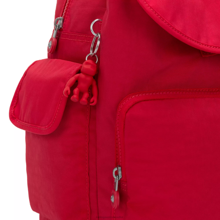 City Pack Backpack Kipling Red Rouge Women 8T6J354 Fashion Backpacks