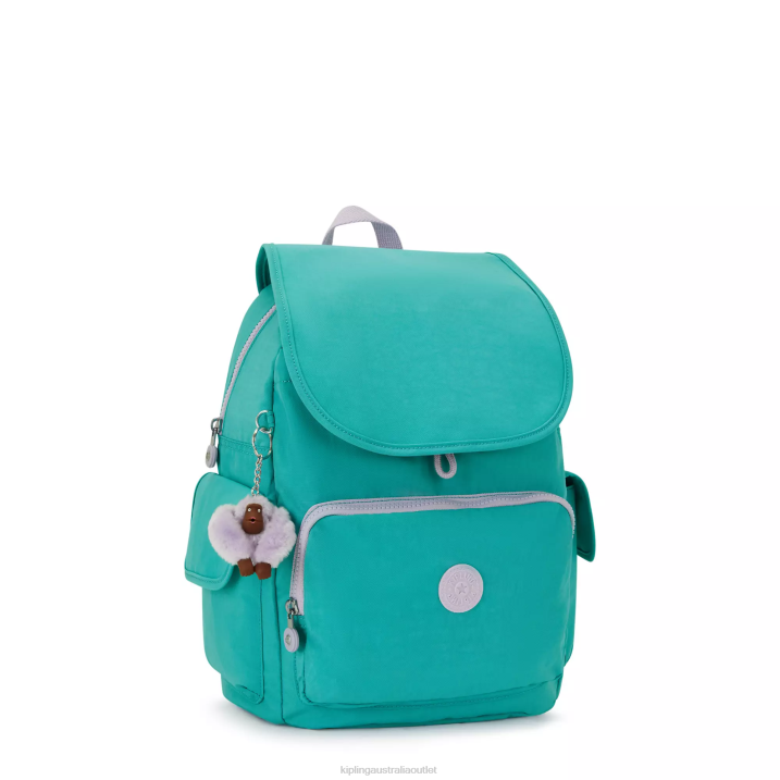City Pack Backpack Kipling Surfer Green Women 8T6J350 Fashion Backpacks