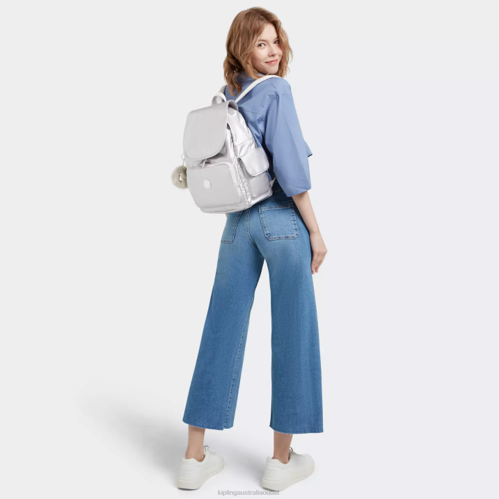 City Pack Metallic Backpack Kipling Candy Metallic Women 8T6J341 Fashion Backpacks