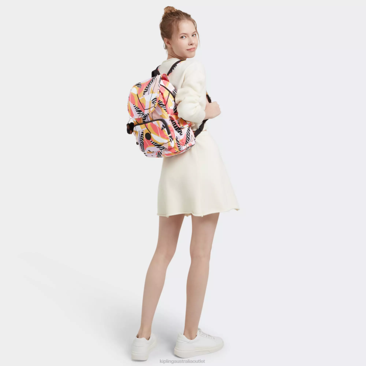 City Pack Printed Backpack Kipling Abstract Leave Women 8T6J339 Fashion Backpacks