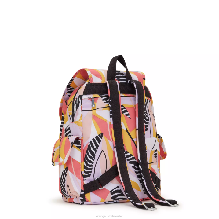 City Pack Printed Backpack Kipling Abstract Leave Women 8T6J339 Fashion Backpacks