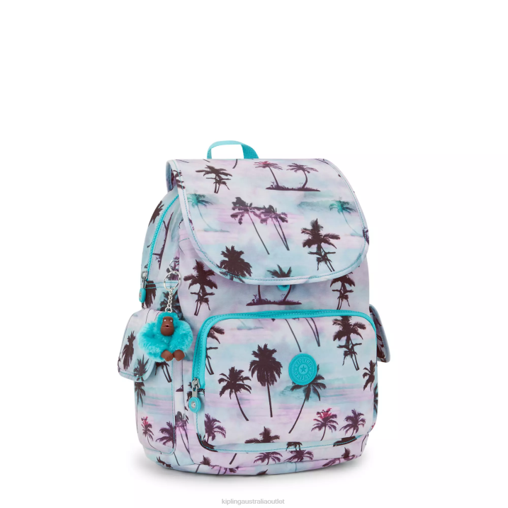 City Pack Printed Backpack Kipling Shadow Palm Print Women 8T6J338 Fashion Backpacks