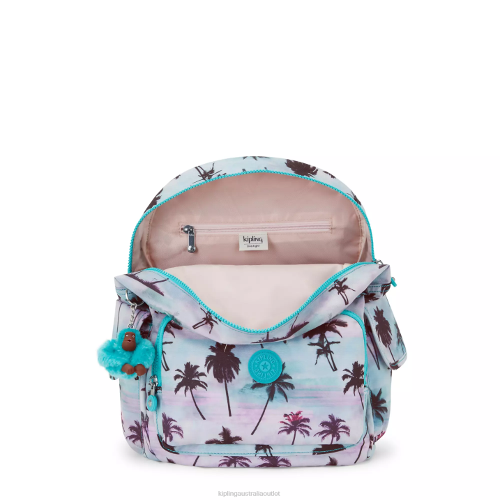 City Pack Printed Backpack Kipling Shadow Palm Print Women 8T6J338 Fashion Backpacks