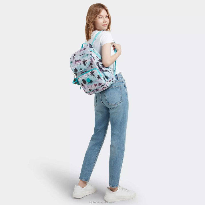 City Pack Printed Backpack Kipling Shadow Palm Print Women 8T6J338 Fashion Backpacks