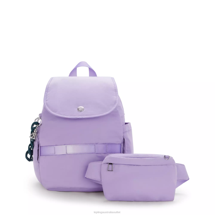 City Pack Small Victoria Tang Convertible Backpack Kipling VT Ice lavender Women 8T6J361 Fashion Backpacks