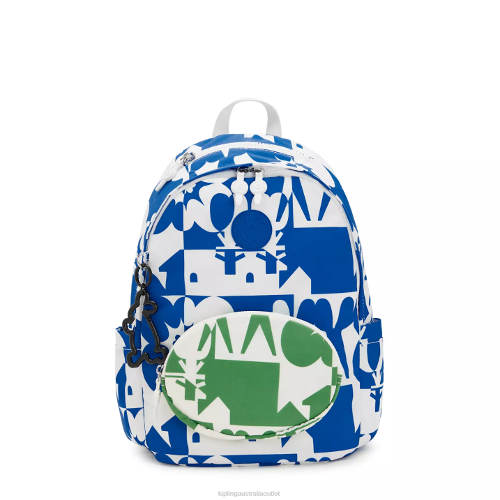 Delia Minju Kim Backpack Kipling Minju Multi Print Women 8T6J337 Fashion Backpacks