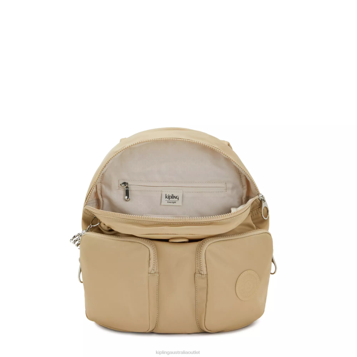 New City Pack Backpack Kipling Natural Beige Women 8T6J360 Fashion Backpacks