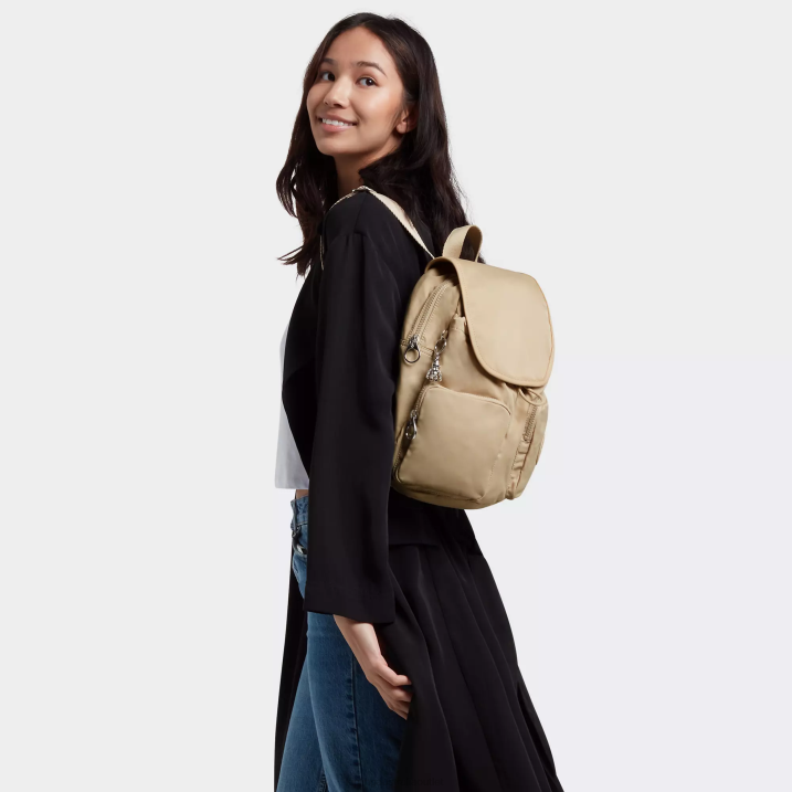 New City Pack Backpack Kipling Natural Beige Women 8T6J360 Fashion Backpacks