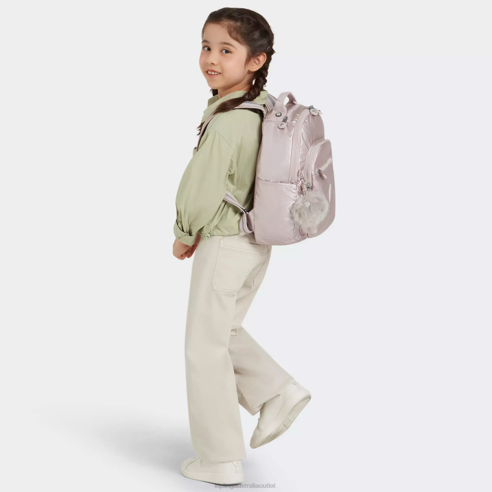 Seoul Small Metallic Tablet Backpack Kipling Metallic Rose Women 8T6J356 Fashion Backpacks