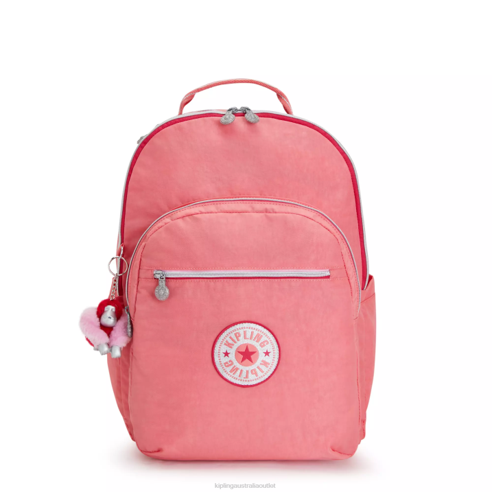 Seoul Extra Large 17" Laptop Backpack Kipling Joyous Pink Fun Women 8T6J439 Laptop Backpacks
