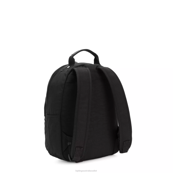 Seoul Small Tablet Backpack Kipling Black Noir Women 8T6J420 Monogrammable