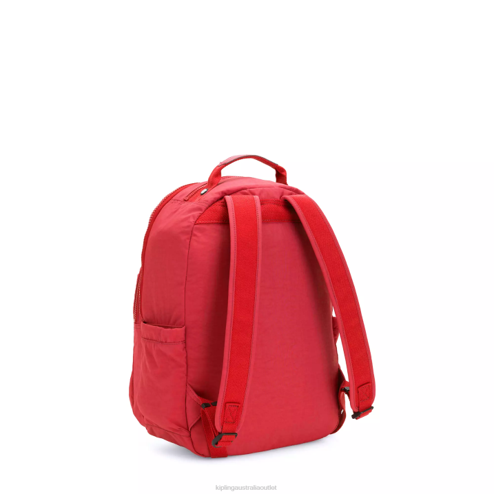 Seoul Small Tablet Backpack Kipling Red Rouge Women 8T6J422 Monogrammable
