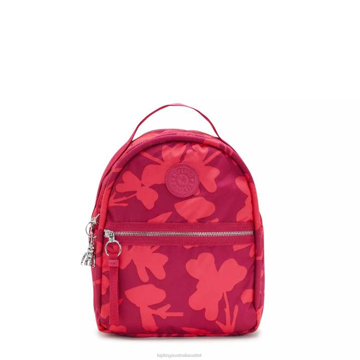 Kae Printed Backpack Kipling Coral Flowers Women 8T6J376 Small Backpacks