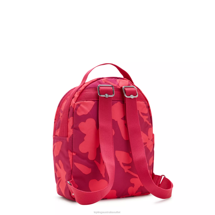 Kae Printed Backpack Kipling Coral Flowers Women 8T6J376 Small Backpacks