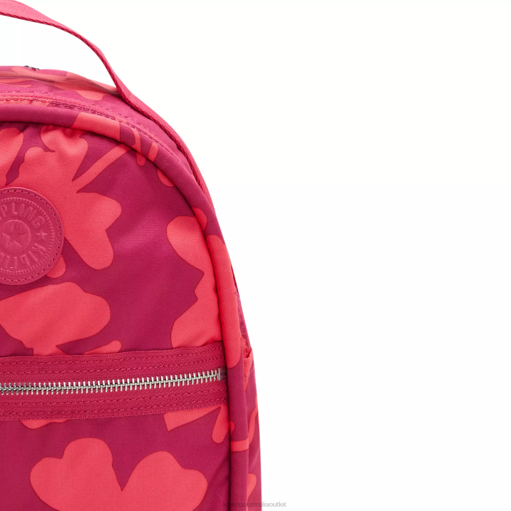 Kae Printed Backpack Kipling Coral Flowers Women 8T6J376 Small Backpacks