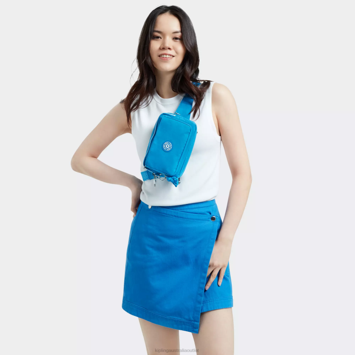 Abanu Multi Convertible Crossbody Bag Kipling Eager Blue Women 8T6J121 Crossbody Bags