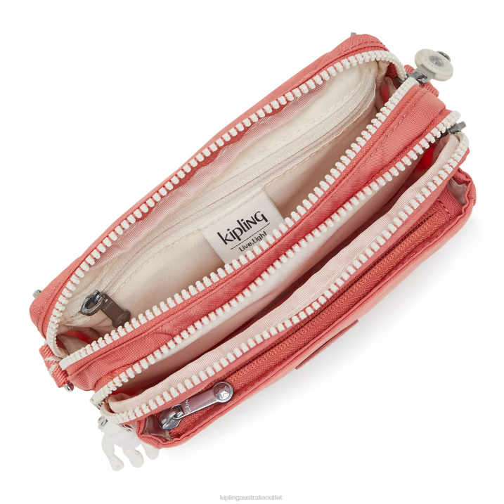 Abanu Multi Convertible Crossbody Bag Kipling Vintage Pink Women 8T6J122 Crossbody Bags