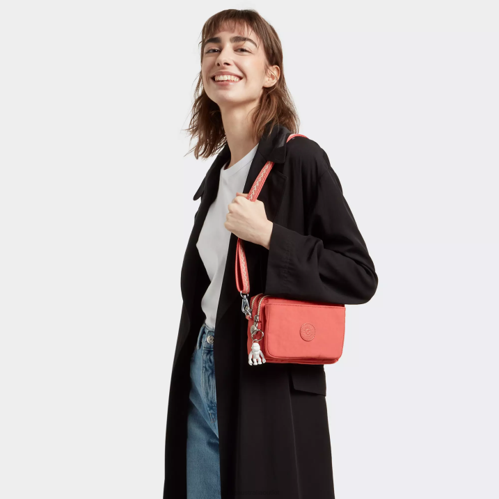 Abanu Multi Convertible Crossbody Bag Kipling Vintage Pink Women 8T6J122 Crossbody Bags