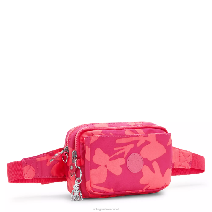 Abanu Multi Printed Convertible Crossbody Bag Kipling Coral Flower Women 8T6J320 Crossbody Bags