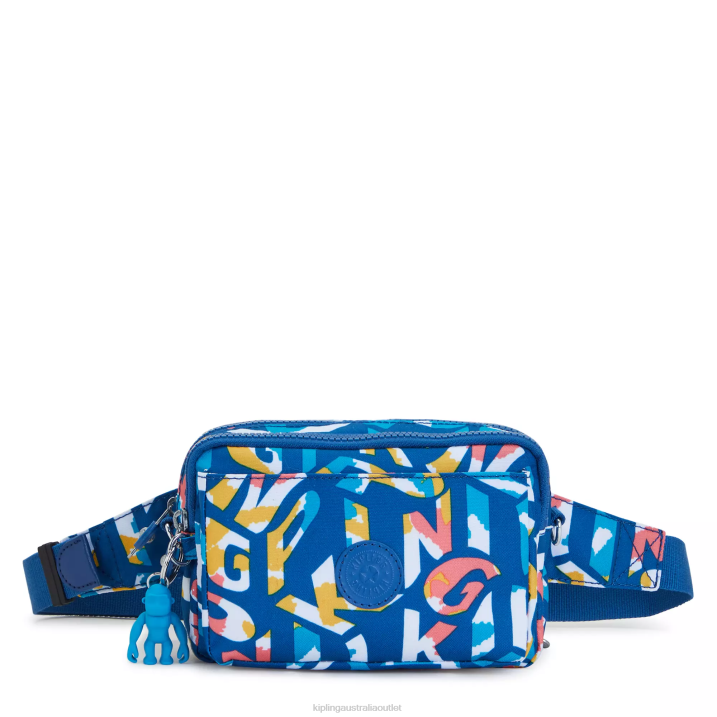 Abanu Multi Printed Convertible Crossbody Bag Kipling Neon Women 8T6J321 Crossbody Bags