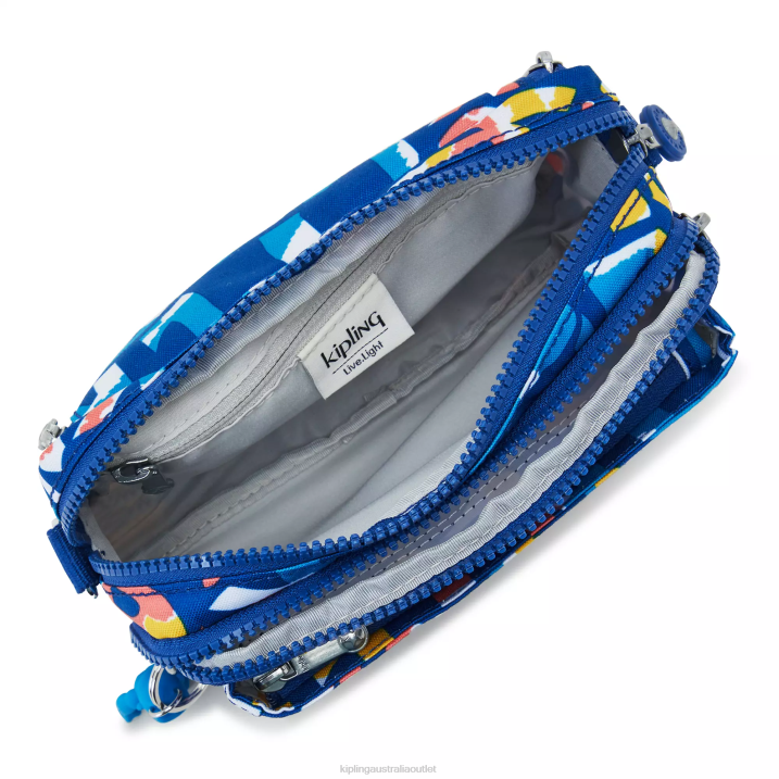 Abanu Multi Printed Convertible Crossbody Bag Kipling Neon Women 8T6J321 Crossbody Bags